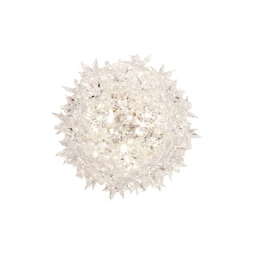 Lampada da parete Bloom materiale plastico trasparente / Plafoniera - Ø 28 cm - Kartell - Cristallo - policarbonato