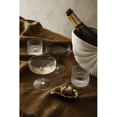 Coupe Oyster   / Vide-poches - Laiton / 10 x 7 cm - Ferm Living - Laiton - Laiton moulé massif