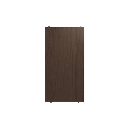 Lot de 3 étagères - L 58 x P 30 cm - String Furniture - Chêne foncé - Aggloméré plaqué chêne