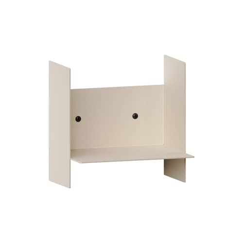 Étagère Pli métal blanc / L 20 x P 15 cm - TIPTOE - Blanc crème - Acier thermolaqué