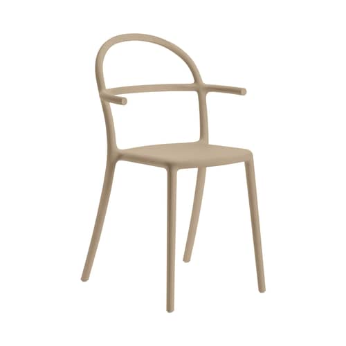 Fauteuil empilable Generic C plastique beige - Kartell - Tourterelle - Polypropylène