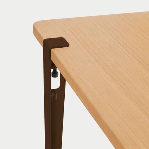 Fuß  metall braun - TIPTOE - Marron (by Uchronia) - thermolackierter Stahl