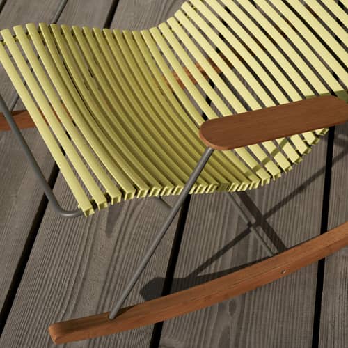 Rocking chair Click Houe - Jaune - Plastique | Made In Design