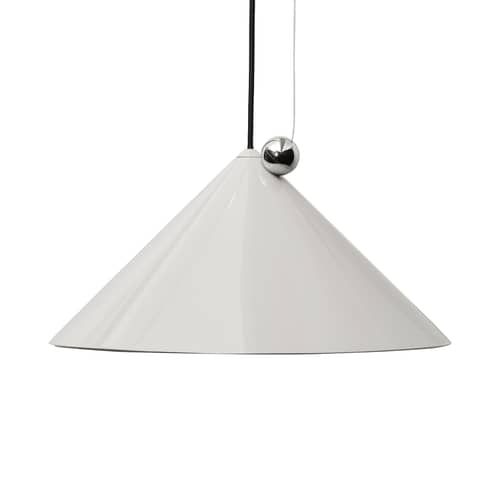 Suspension Pose LED métal beige / Ø 43 x H 30 cm - Orientable - Tom Dixon - Beige Mastic - Acier thermolaqué