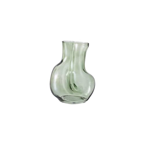 Vase Gleam verre vert / H 22 cm - HK LIVING - Olive - Verre