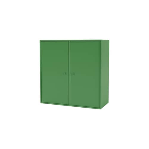 Wandablage Cover Cabinet holz grün / B 69.6 x T 30 x H 69,6 cm - 2 Türen - MONTANA - Parsley 152 - lackierte Holzfaserplatte