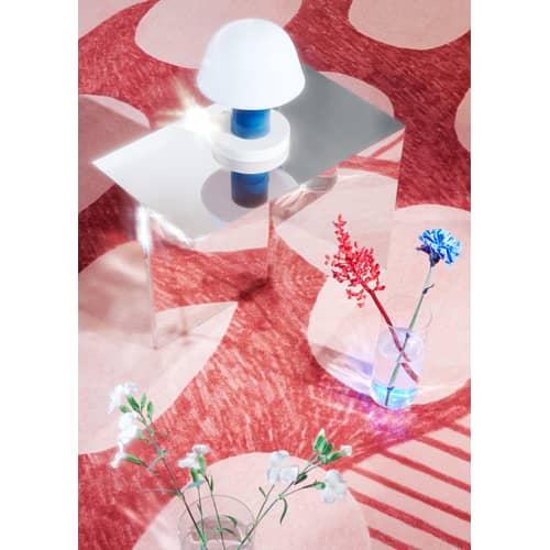 Tapis Cumulus  rose / 200 x 300 cm - Edition limitée 20 ans MID - Made in design Editions - Cumulus - Polyamide