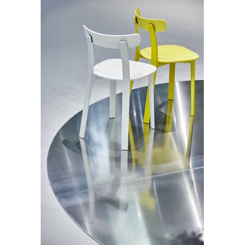 Chaise APC plastique blanc - Vitra - Blanc - Polypropylène teinté