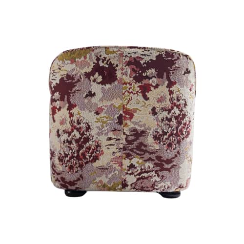 Gepolsterter Sessel Celeste textil violett - POPUS EDITIONS - Bordeaux (Stoff Eden) -  Ouate, Gewebe, Holz, Schaumstoff