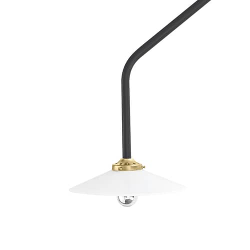Wandleuchte mit Stromkabel Hanging Lamp n°4 metall schwarz / H 180 x B 90 cm - valerie objects - Schwarz - Glas, Stahl
