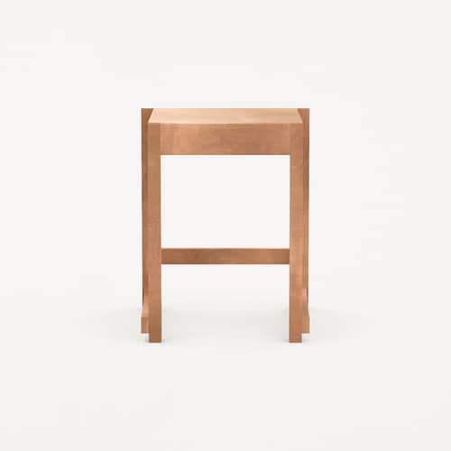 Hocker Stool 01 holz natur - Frama  - Warmes Braun - Birke, massiv, Birkenholzfurnier