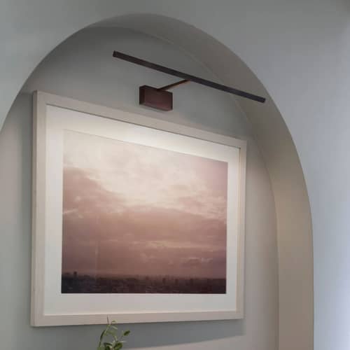 Applique Mondrian LED metallo / L 60 cm - Astro Lighting - Bronzo - Alluminio