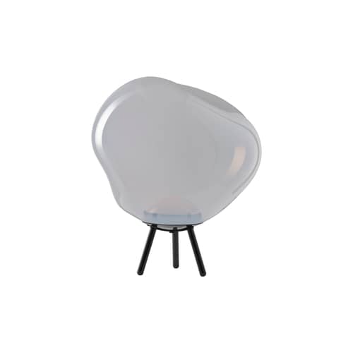 Lampada senza fili ricaricabile Melt LED Large materiale plastico bianco / Ø 50 cm - da appoggio o da appendere - Tom Dixon - Bianco opalescente - Policarbonato soffiato