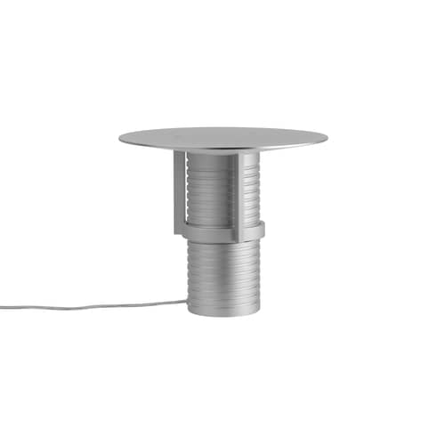 Lampe de table Set LED métal argent / Ø 34 x H 38 cm - Muuto - Aluminium - Aluminium anodisé