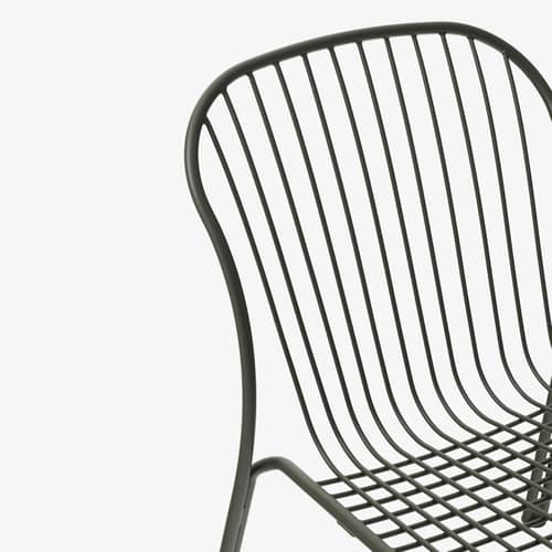 Thorvald SC100 Lounge armchair metal green / Without armrests - &tradition - Bronze green - Steel