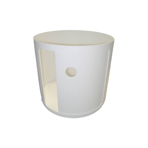 Rangement Componibili plastique blanc / 1 tiroir - H 38  cm - Anna Castelli Ferrieri, 1968 / Seconde vie - Kartell - Meuble / Blanc - ABS