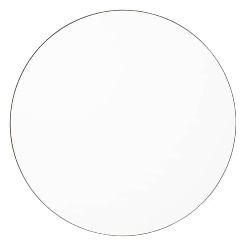 Circum Large Wall mirror mirror natural wood / Ø 110 cm - AYTM - Clear / Taupe - Glass, Painted MDF