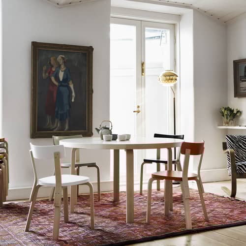 ARTEK 69 Chair - lacquered silver natural birch | Made In Design UK