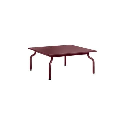 South Coffee table metal red / 90 x 90 x H 38 cm - Magis - Burgundy - Steel