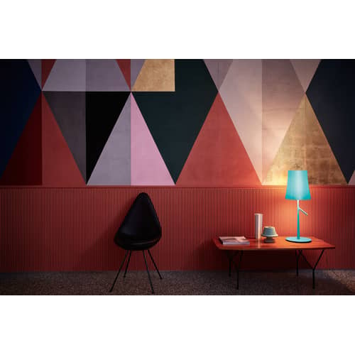 Lampe de table Birdie Grande LED plastique cuivre métal / H 70 cm - Ludovica & Roberto Palomba, 2011 - Foscarini - Cuivre - Acier, Polycarbonate métallisé