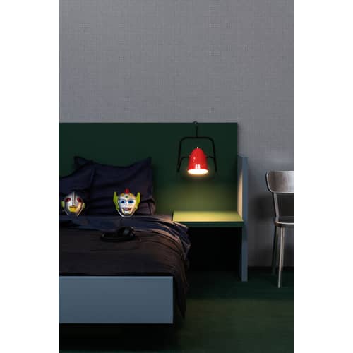 Lampe de table M3 métal rouge / Applique - Michel Mortier, 1951 - Exclusivité - SAMMODE STUDIO - Rouge Vermillon - Acier