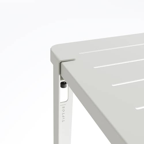 Piede avec fixation étau OUTDOOR metallo grigio / H 75 cm - Per creare tavolo da esterni - TIPTOE - Grigio gesso - Acciaio termolaccato