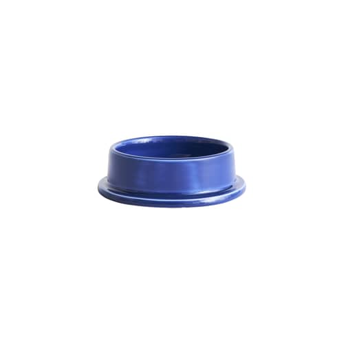 Portacandela Column Medium ceramica blu / Per candela blocco - Ø 11 cm - Hay - Blu - Maiolica