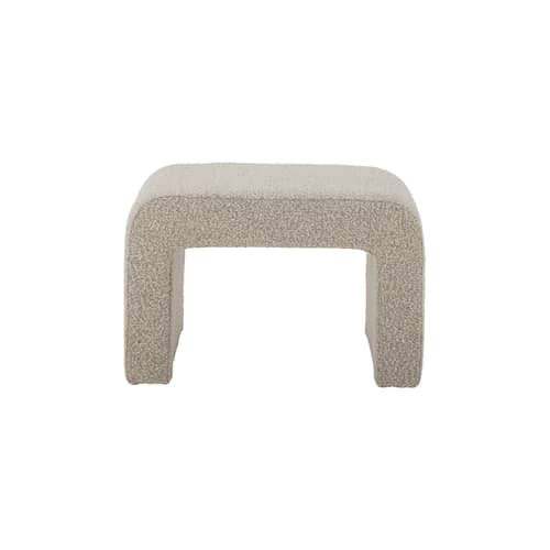 Sitzkissen Bobbie textil beige /70 x 40 cm x H 45 cm - Bouclé-Stoff - Bloomingville - Beige (Bouclé-Stoff) - Holz, Schaumstoff, Schlingenpol