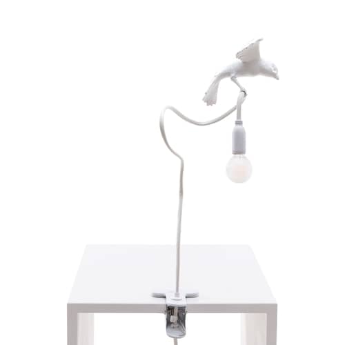 Spot à pince Sparrow / Cruising plastique blanc - Seletti - Cruising / Blanc - Acier, Résine