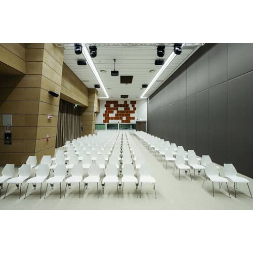 Stapelbarer Stuhl Maui plastikmaterial schwarz / Kunststoff - Kartell - Anthrazit / Stuhlbeine schwarz - gefirnister Stahl, Polypropylen