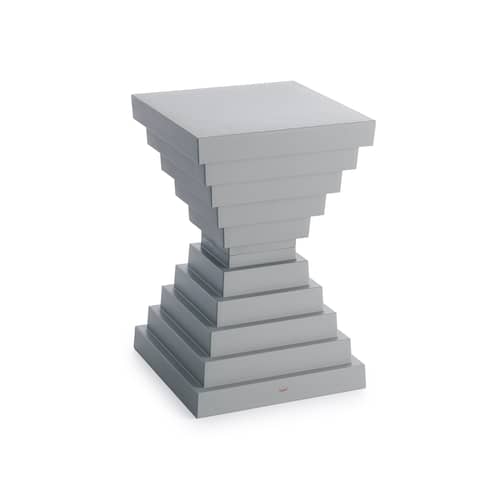 Prince OhOh Stool plastic material grey / Philippe Starck - Kartell - Light grey - Recycled polypropylene