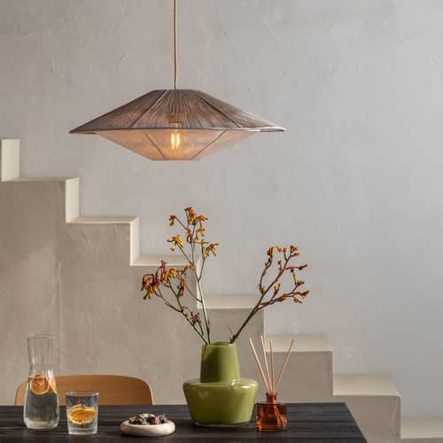 Suspension Lumbini Large / Ø 60 cm - GOOD&MOJO - Gris - Corde