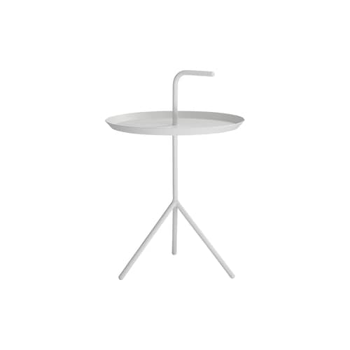 Table basse Don\'t leave Me XL métal blanc / Ø 48 x H 65 cm - Hay - Blanc - Acier laqué