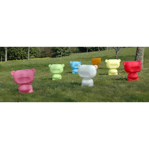 Tischleuchte Pure plastikmaterial weiß / H 45 cm - Slide - Weiß - Recycelbares Polyethylen