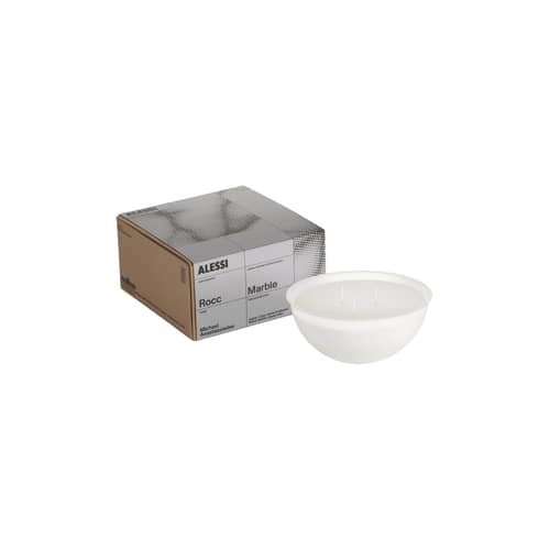  Accessory wax white / Candle stick Rocc - Alessi - Wax / Fragrance Marble - Vegetable wax