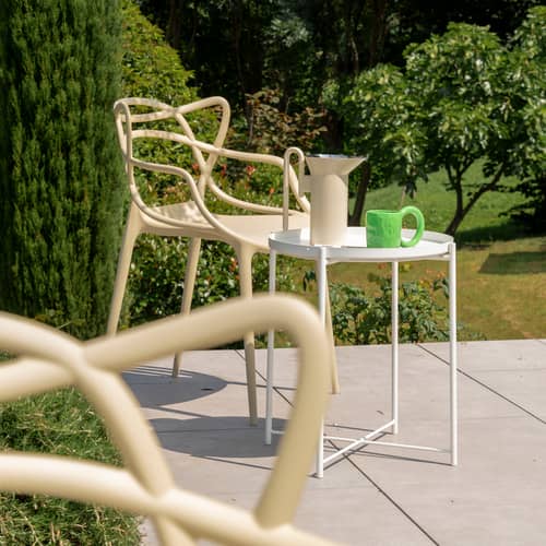 Chaise empilable Masters beige / Exclusivité en édition limitée - Kartell - Avoine (édition limitée) - Technopolymère thermoplastique recyclé