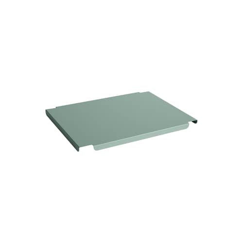 Couvercle  métal vert / Pour panier Colour Crate Medium 26,5 x 34,5 cm - Hay - Vert Sauge - Acier