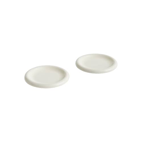 Barro Dessert plate ceramic white / Ø 18 cm - Set of 2 - Hay - Off-white - Sandstone
