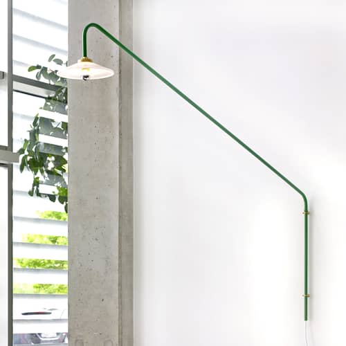 Applique con presa Hanging Lamp n°1 metallo verde / H 140 x L 175 cm - valerie objects - Verde - Acciaio, Vetro
