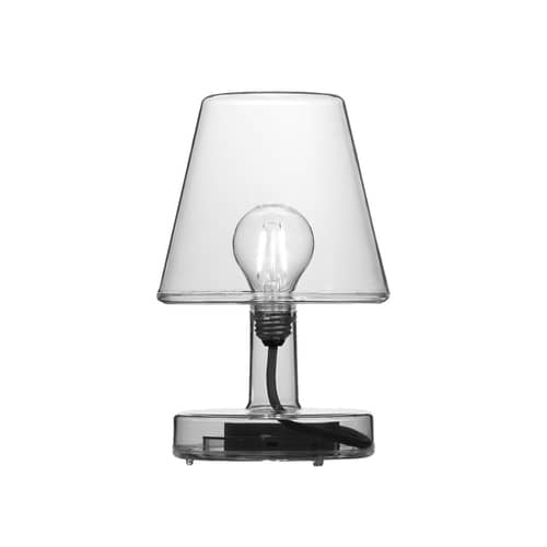 Lot de 2 lampes sans fil rechargeables Transloetje LED plastique gris / H 25 cm - Fatboy - Gris - Polycarbonate