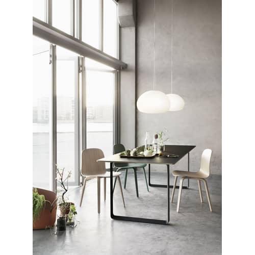 Pendelleuchte Fluid Large glas weiß / groß - Ø 42 cm - Muuto - Ø 42 cm / weiß - Opalglas