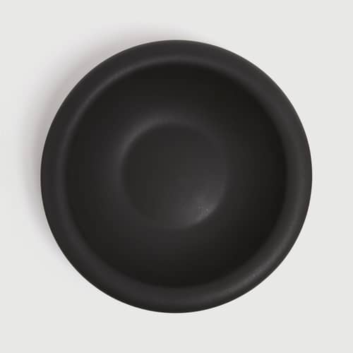 Suppenteller Dough keramik schwarz / Ø 33 x H 7,5 cm - TOOGOOD - Kohle - emaillierter Sandstein