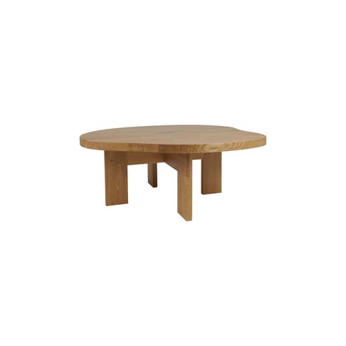 Table basse Farmhouse Pond / 78 x 93.6 cm x H 37 cm - Frama  - 78 x 93,6 cm / Chêne - Chêne massif huilé