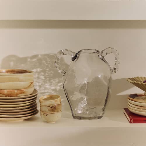 Vaso Gemstone Amfora vetro trasparente / Di Nienke Sikkema - HK LIVING - Trasparente - Vetro
