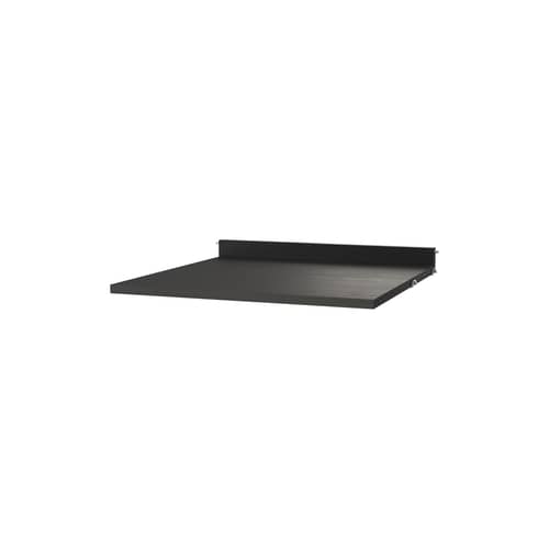 Bureau / L 58 x P 58 cm - String Furniture - Frêne teinté noir - Aggloméré plaqué