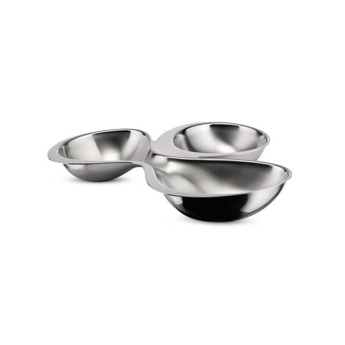 Coppetta Babyboop metallo - Alessi - 3 scomparti - Alluminio