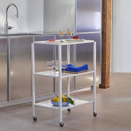 Arcs HIGH Dresser metal white / 63 x 44 x H 87.5 cm - Hay - White - Steel