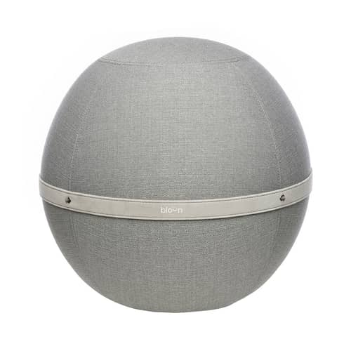 Ergonomischer Sitz Ballon Original XL textil grau / Ø 65 cm - BLOON PARIS - Elefantengrau - Polyester-Gewebe, PVC
