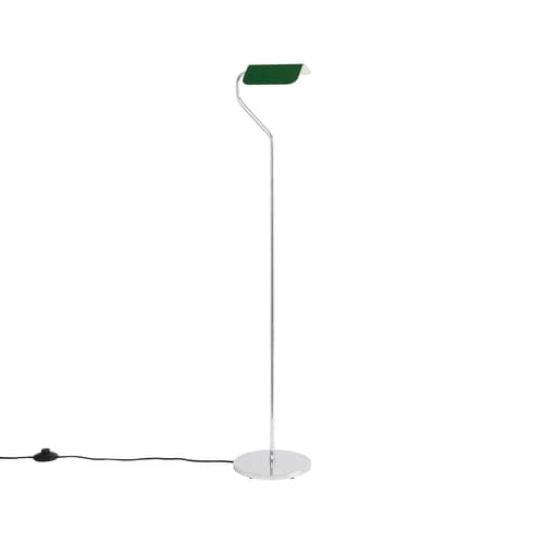 Stehleuchte Apex metall grün / Schwenkbare Leseleuchte - H 110 cm - Hay - Smaragdgrün - bemalter Stahl, verchromter Stahl
