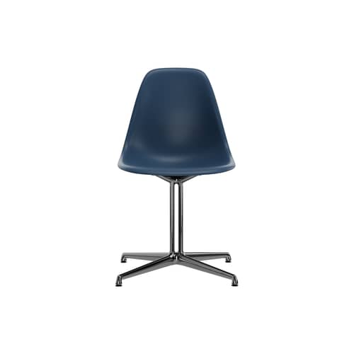 Stuhl RE DSL - Eames Plastic Side Chair plastikmaterial blau / (1950) - Fuß La Fonda / Recycelt - Vitra - Meeresblau / Polierter Fuß - Aluminium-Druckguß, Recyceltes Polypropylen (Post-Consumer)